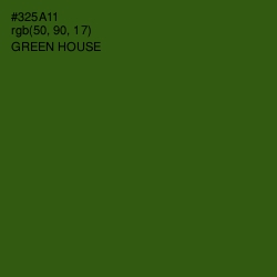 #325A11 - Green House Color Image